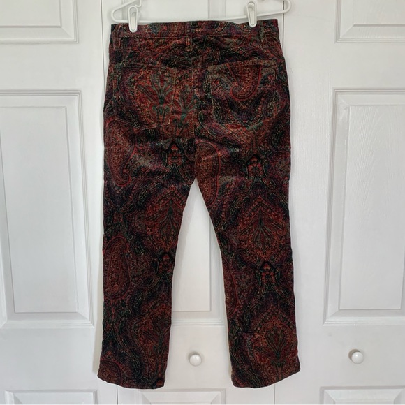 LRL LAUREN JEANS Paisley Corduroy Classic Straight Fit Jeans - Picture 2 of 8